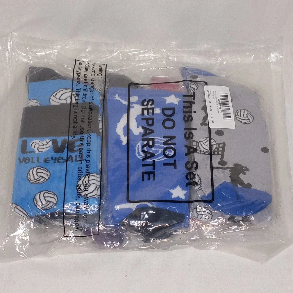 Volleyball Socks Knee‎ High Novelty Socks Set Sport Socks Gift for Women